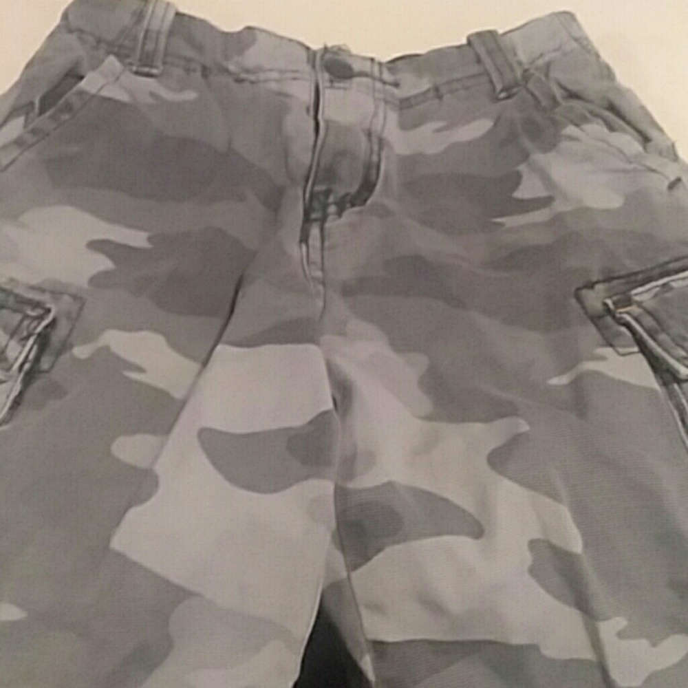PLC authentic camo cargo shorts